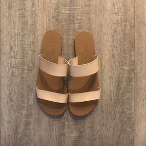 J.CREW nude sandals